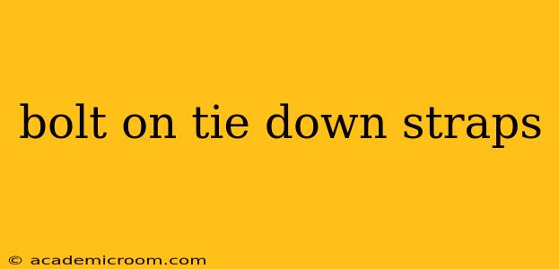 bolt on tie down straps