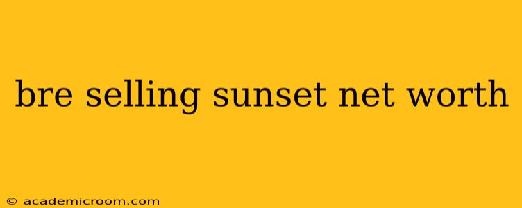 bre selling sunset net worth