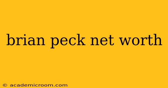 brian peck net worth