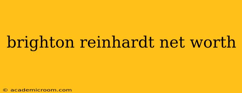brighton reinhardt net worth