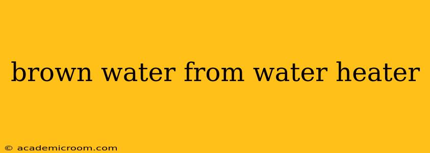 brown water from water heater