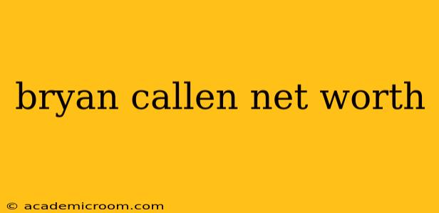bryan callen net worth