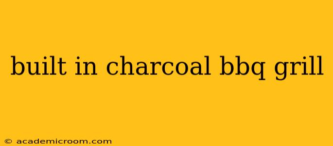 built in charcoal bbq grill