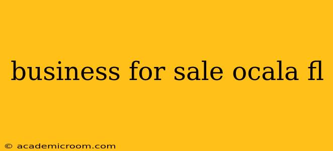 business for sale ocala fl