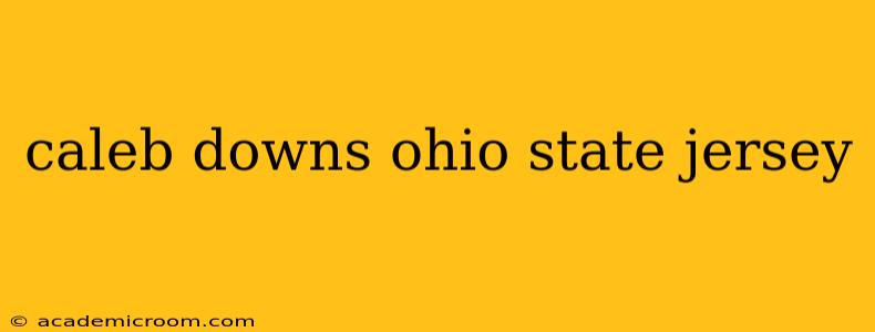 caleb downs ohio state jersey