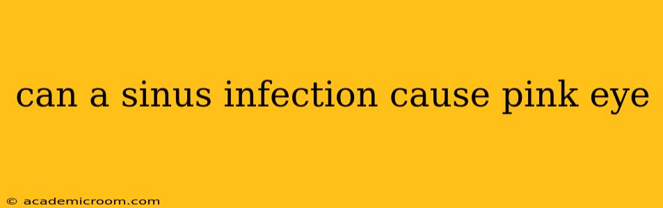can a sinus infection cause pink eye