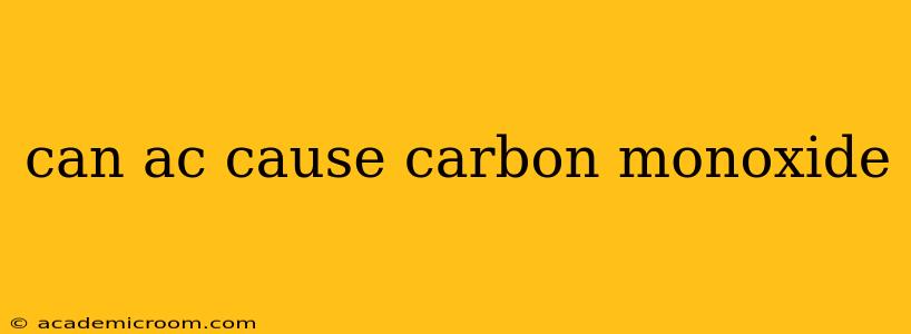 can ac cause carbon monoxide