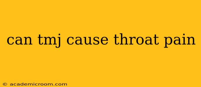 can tmj cause throat pain