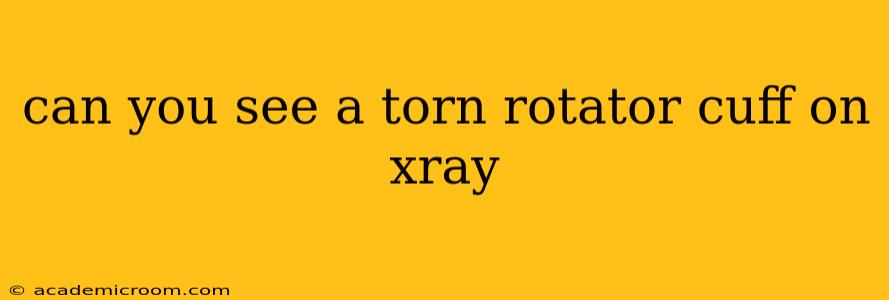 can you see a torn rotator cuff on xray