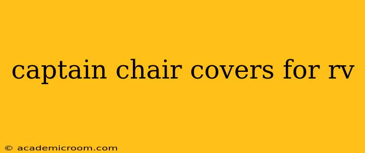 captain chair covers for rv