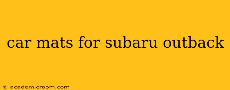 car mats for subaru outback