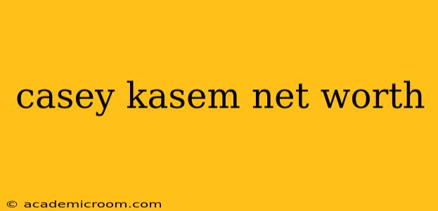 casey kasem net worth