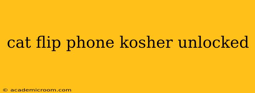 cat flip phone kosher unlocked
