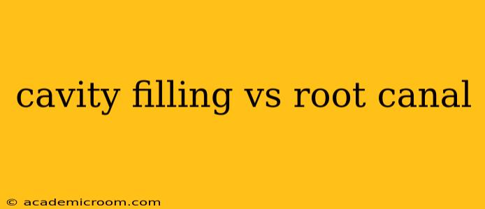 cavity filling vs root canal