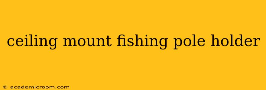 ceiling mount fishing pole holder