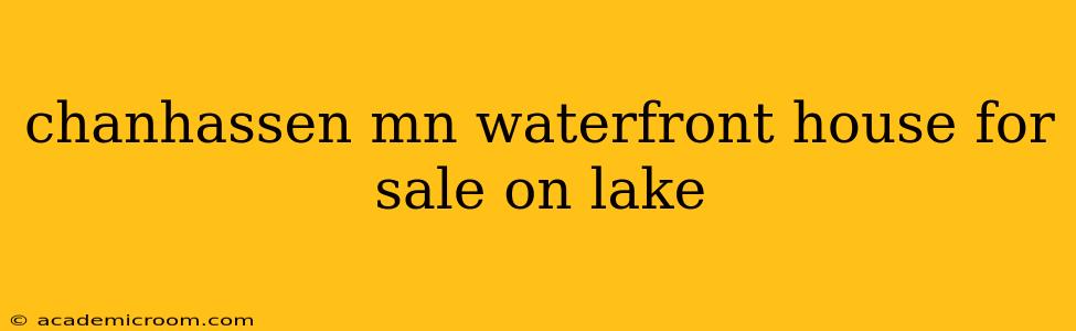 chanhassen mn waterfront house for sale on lake