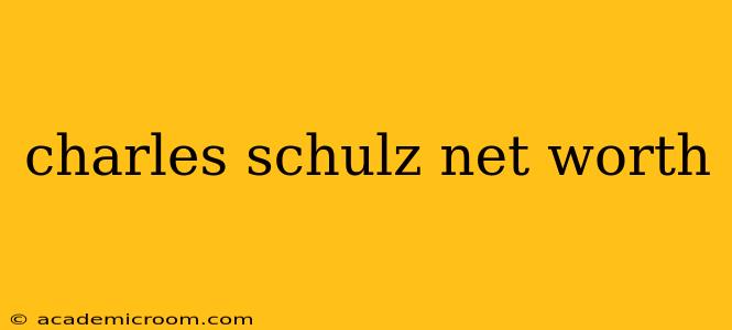 charles schulz net worth