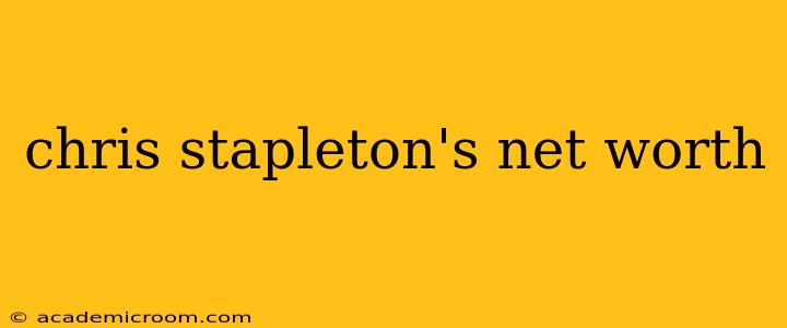chris stapleton's net worth