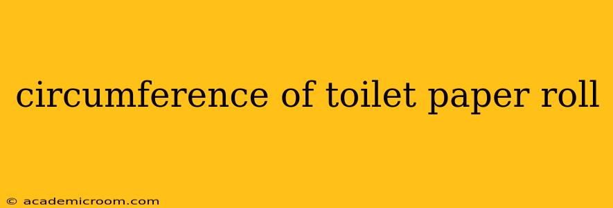 circumference of toilet paper roll