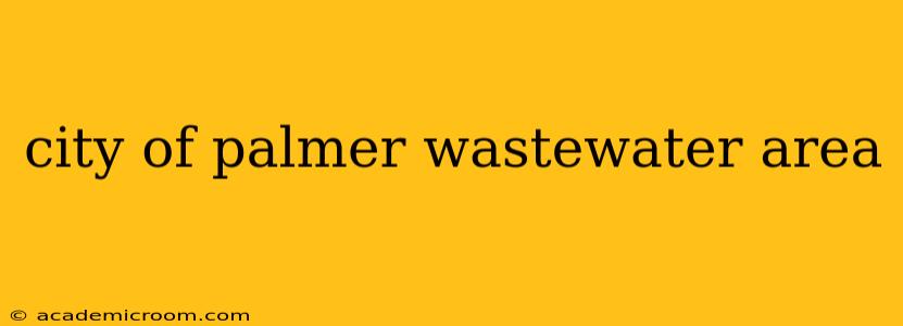 city of palmer wastewater area