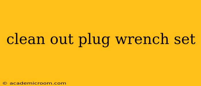 clean out plug wrench set