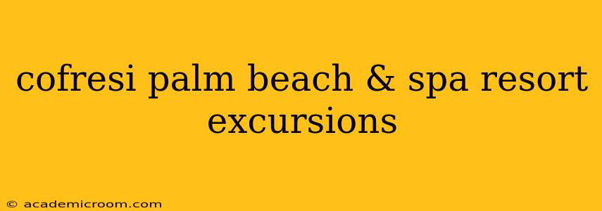cofresi palm beach & spa resort excursions