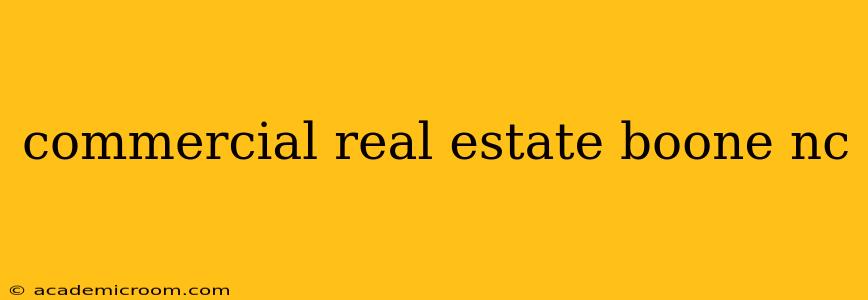 commercial real estate boone nc