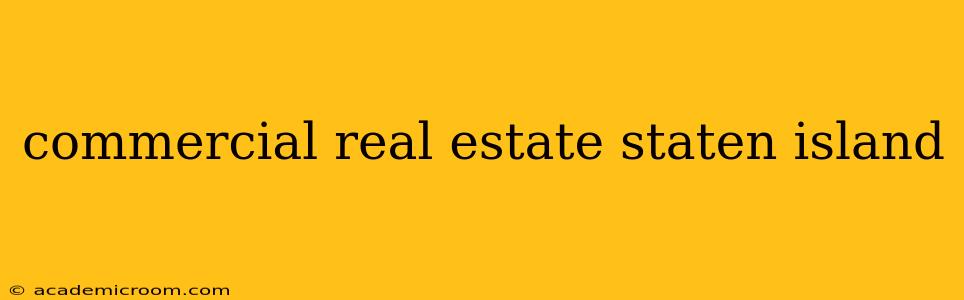 commercial real estate staten island
