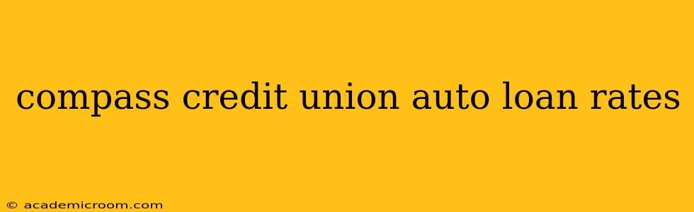compass credit union auto loan rates