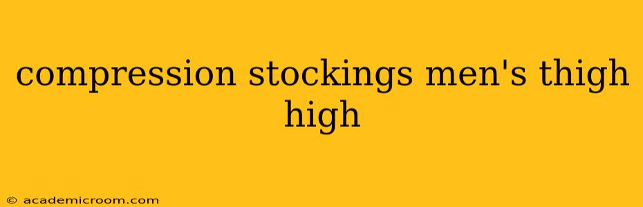 compression stockings men's thigh high