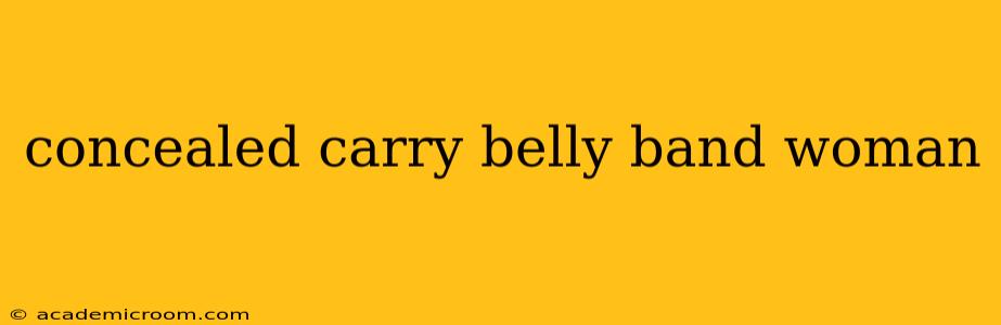 concealed carry belly band woman