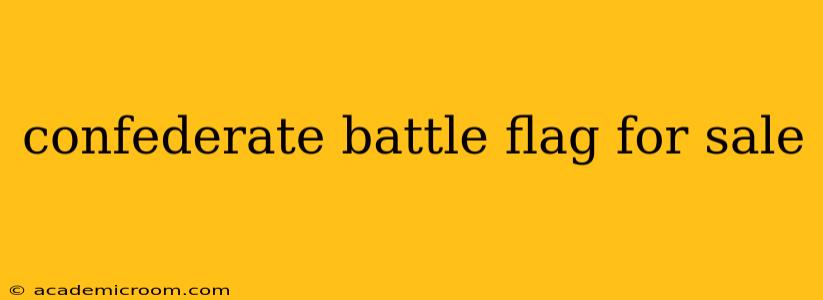 confederate battle flag for sale