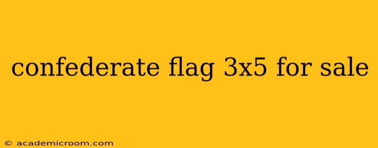 confederate flag 3x5 for sale