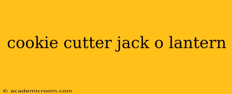 cookie cutter jack o lantern