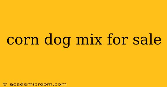 corn dog mix for sale