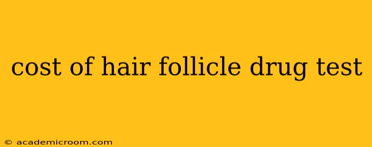 cost of hair follicle drug test