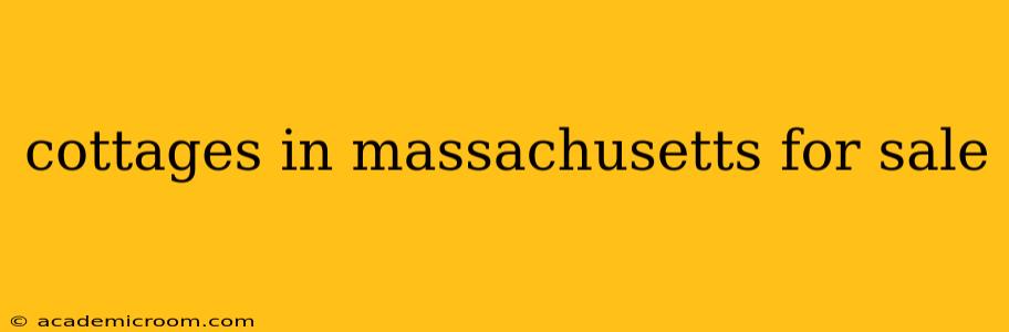 cottages in massachusetts for sale