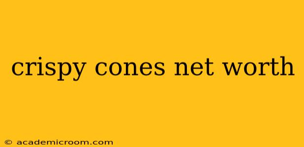 crispy cones net worth