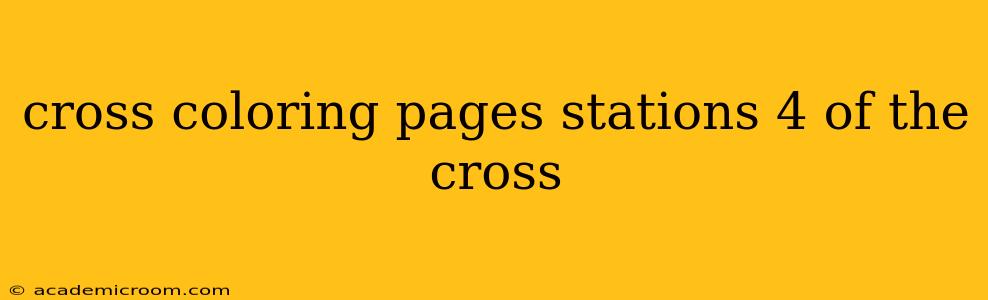cross coloring pages stations 4 of the cross