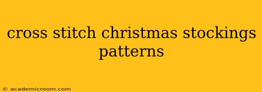 cross stitch christmas stockings patterns