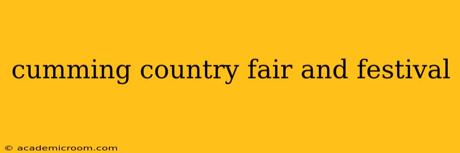 cumming country fair and festival