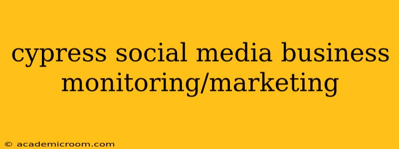 cypress social media business monitoring/marketing