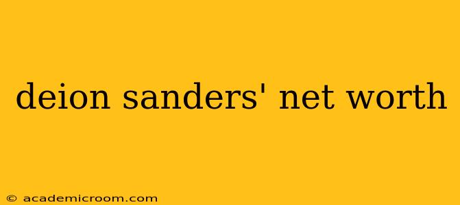 deion sanders' net worth