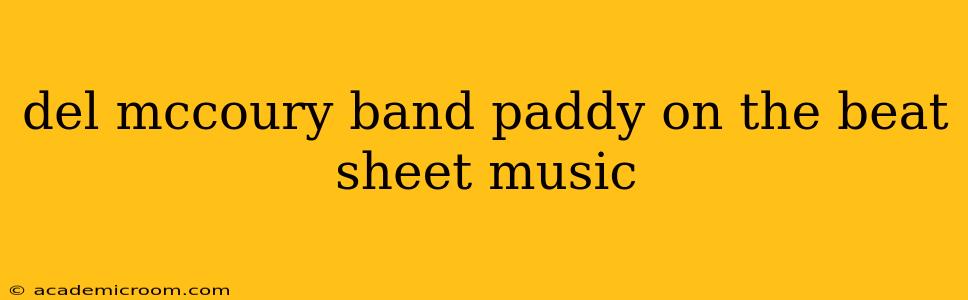 del mccoury band paddy on the beat sheet music