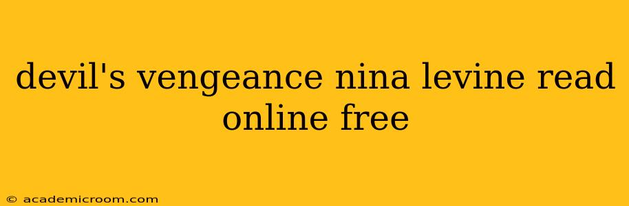 devil's vengeance nina levine read online free
