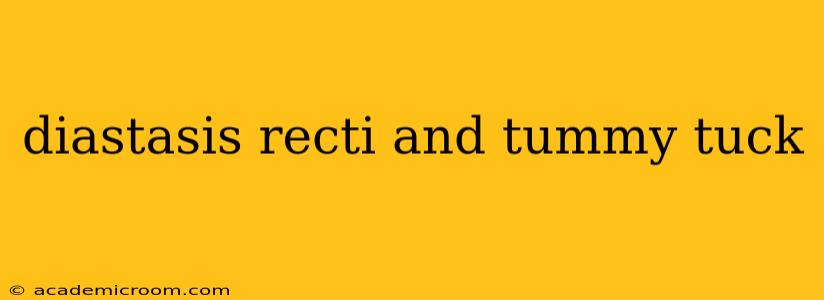diastasis recti and tummy tuck