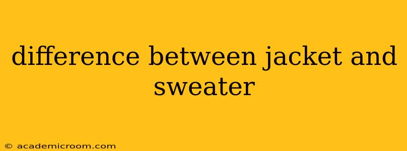 difference between jacket and sweater