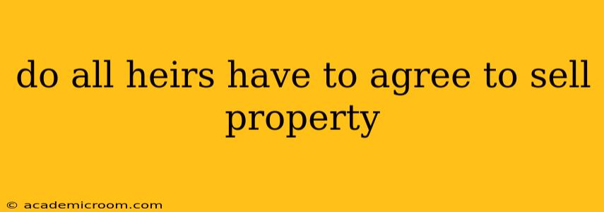 do all heirs have to agree to sell property