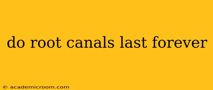 do root canals last forever
