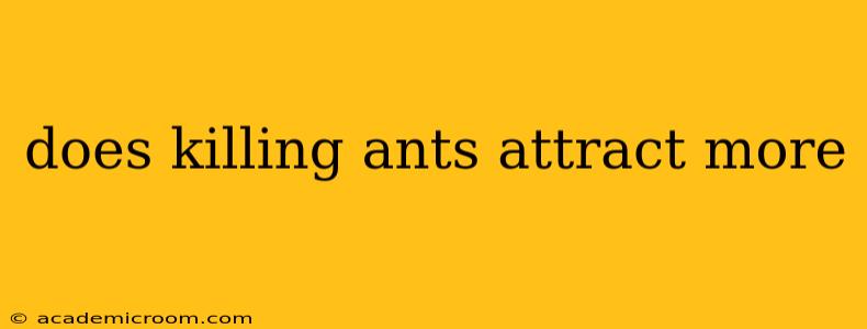 does killing ants attract more